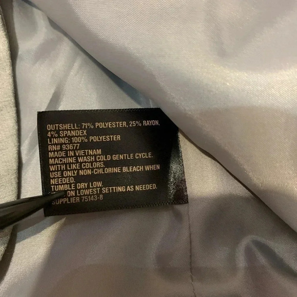 Worthington Women's Blazer Grey Heather One Button Size L NWT - Picture 7 of 10